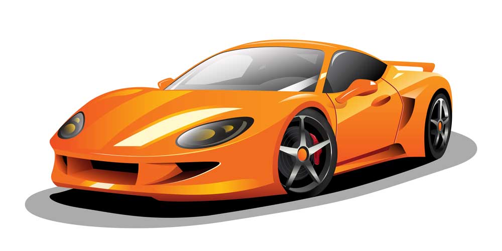 Sport car Alex Penfold Orange